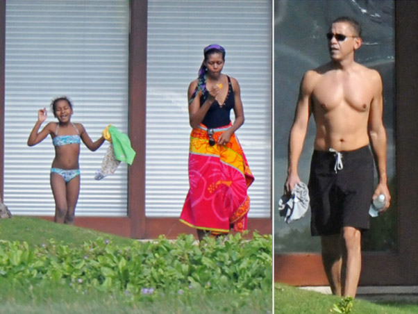 Barack Obama Sem camisa no havaí