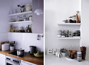 Prateleiras na Cozinha