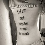Tatuagens com Frases em Francês