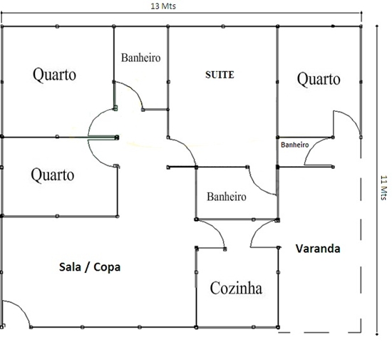Plantas de Casas com 4 Quartos - Modelos Grátis
