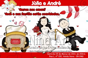 Convites para Noivado 2013