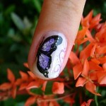 Unhas Decoradas com Borboletas