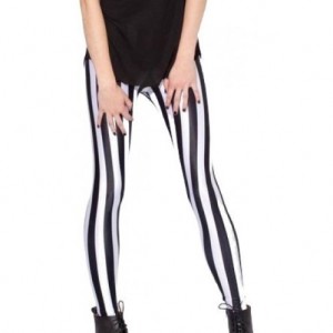 Calça Listrada Preta e Branca