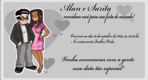Convites para Noivado 2013