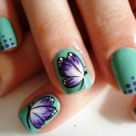 Unhas Decoradas com Borboletas