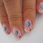 Unhas Decoradas com Borboletas