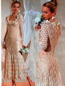 Vestido de Noiva de Croche