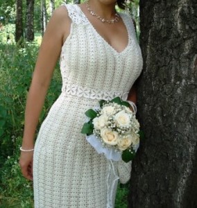 Vestido de Noiva de Croche