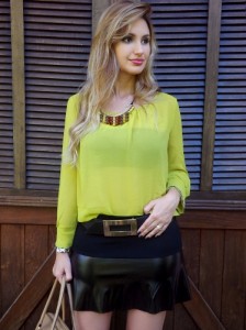 Saias de Couro Inverno 2013