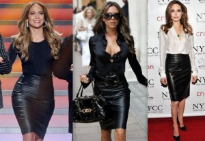 Saias de Couro Inverno 2013