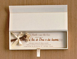 Caixa para Convite de Casamento