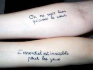 Tatuagens com Frases em Francês