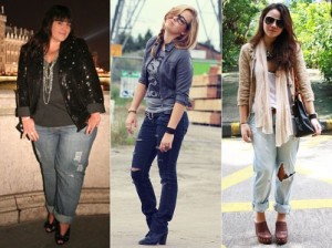 Calças Jeans Rasgadas e Desfiadas