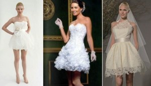 Vestidos de Noiva Curtos 2014