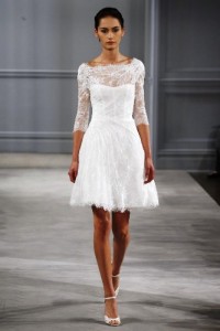 Vestidos de Noiva Curtos 2014