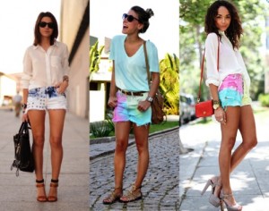 Shortinhos Boyfriend Coloridos