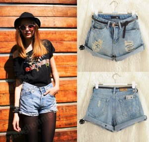 Short Jeans Cintura Alta