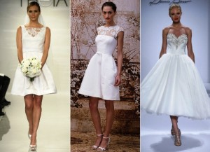 Vestidos de Noiva Curtos 2014