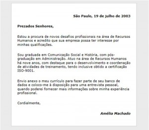 Carta de Apresentação