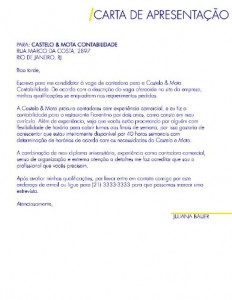 Carta de Apresentação