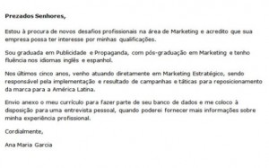 Carta de Apresentação