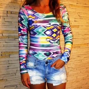 Blusa Maiô com Manga