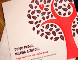 Convites de Casamento Modernos