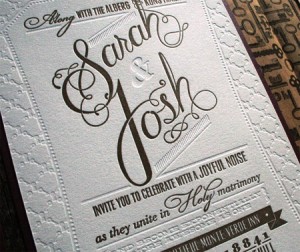 Convites de Casamento Modernos