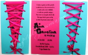 Convites de 15 anos diferentes