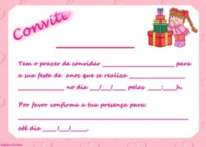 Convites de Aniversário