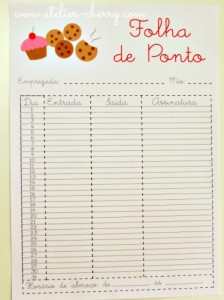 Folha de Ponto para Imprimir