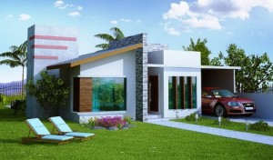 Fachadas de Casas com Garagem