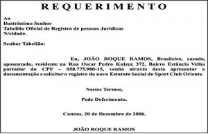 Modelos de Requerimento Prontos