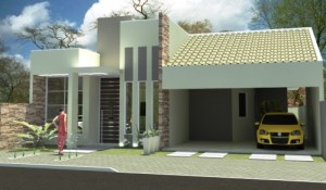 Fachadas de Casas com Garagem