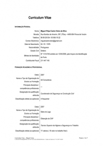 Modelos de Currículo Simples