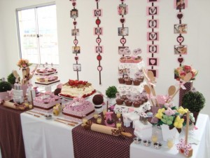 Chá de casamento decorado