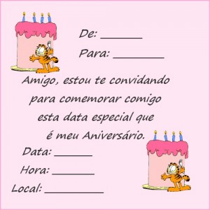 Convites de Aniversário