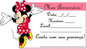 Convites de Aniversário feminino