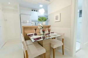 decoração para sala de jantar pequena