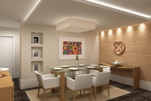 decorar uma sala de jantar pequena