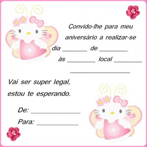 Exemplos de Convites de Aniversário