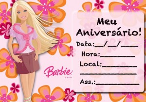 Convites de Aniversário feminino