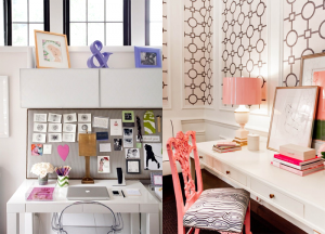 como decorar um escritório feminino