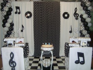 decoração para festa anos 60