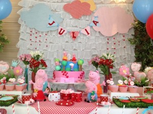 decoração peppa pig para festa de criança