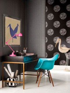 escritório decorado feminino