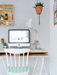 escritório fofo feminino