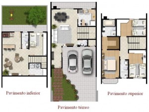 sobrados com 3 quartos