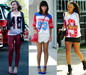 camisa futebol americano para mulheres