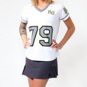 camiseta de futebol americano feminina